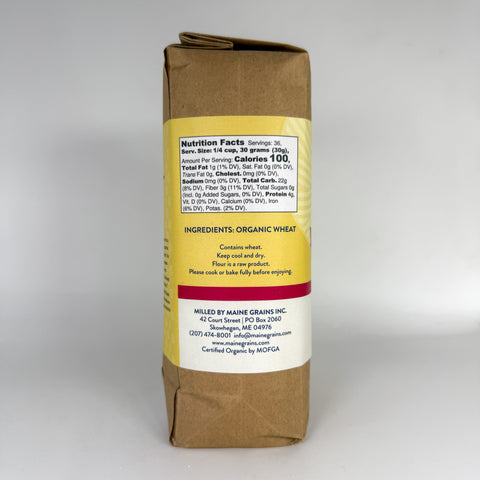 Organic Whole Wheat Flour (Left)
