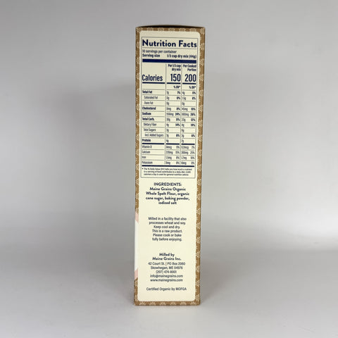 Maine Grains Spelt Pancake Mix (Right)