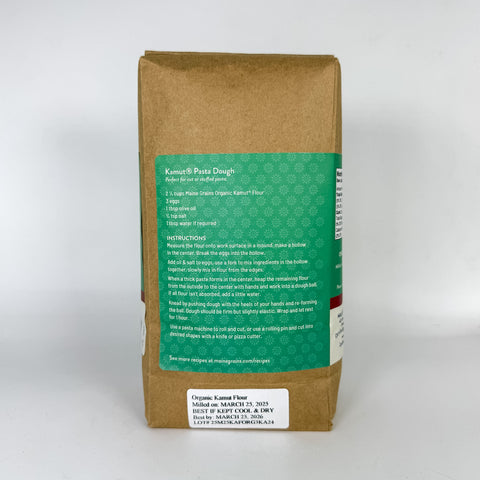 Organic Ancient Kamut Flour (Back)
