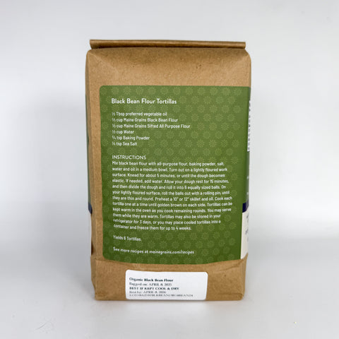 Organic Black Bean Flour (Back)