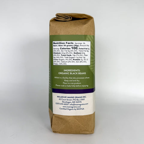Organic Black Bean Flour (Left)