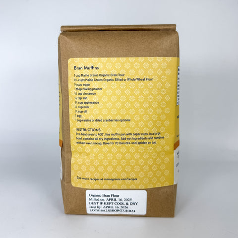 Organic Bran Flour (Back)