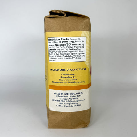 Organic Bran Flour (Left)