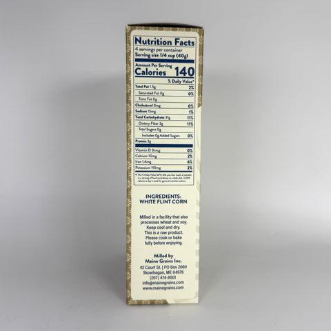 White Corn Grits (Left)