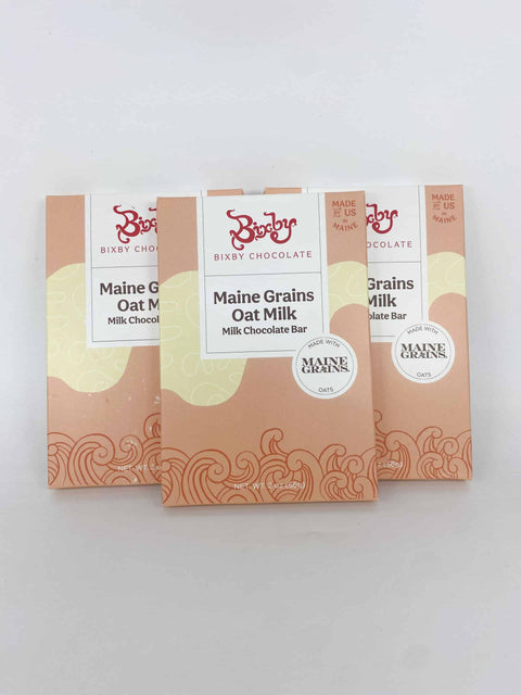 Bixby Maine Grains Oat Milk Chocolate bars