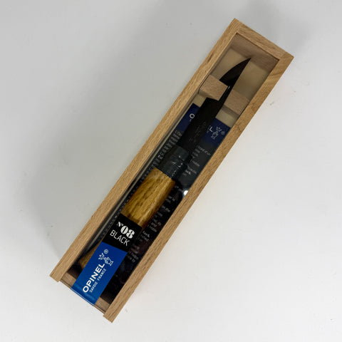 Opinel No. 8 Black Oak Folding Knife