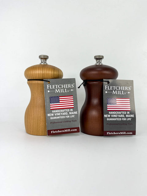 Fletchers' 4 inch salt and pepper mills