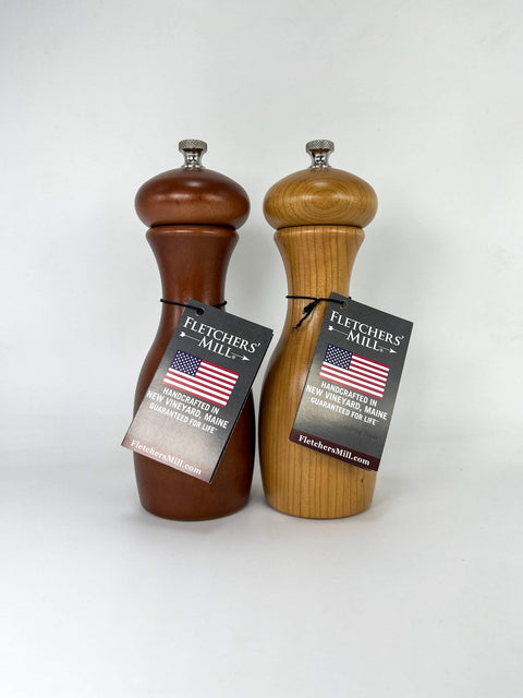 Fletchers' 7 inch salt and pepper mills