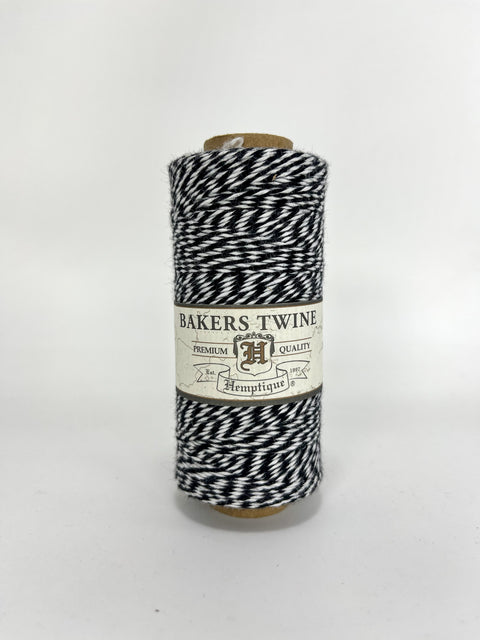 Black and white bakers twine