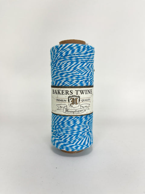 blue and white bakers twine