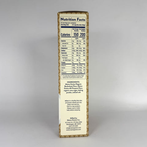 Maine Grains Buckwheat Pancake Mix (Right)