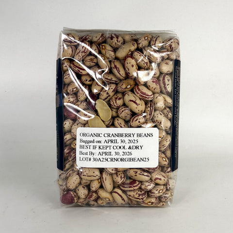 Organic Cranberry Beans (Back)