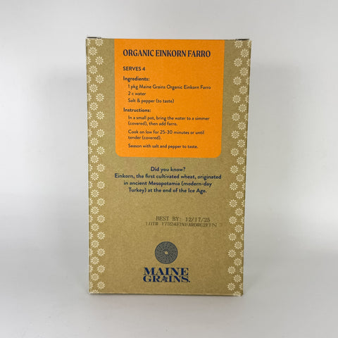 Organic Einkorn Farro (Back)