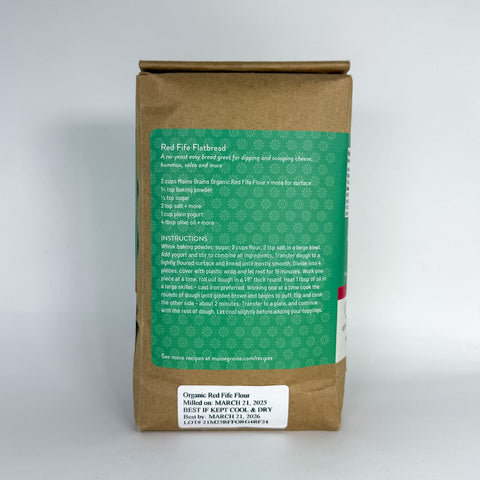 Organic Heritage Red Fife Flour (Back)
