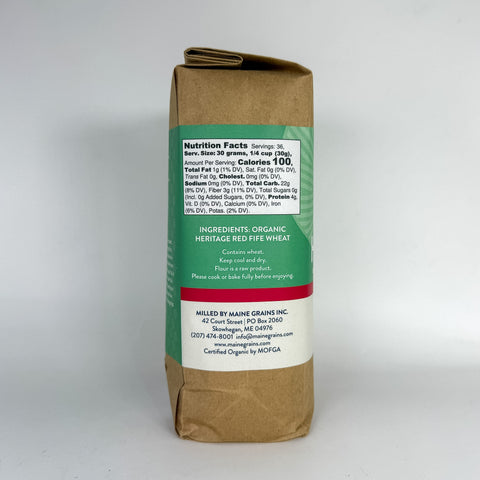 Organic Heritage Red Fife Flour (Left)