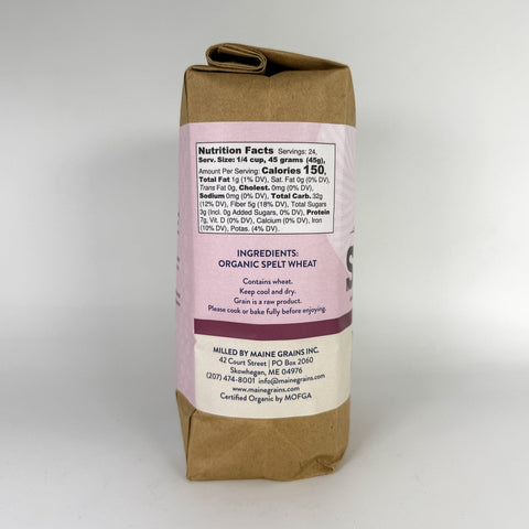 Organic Spelt Berries (Left)