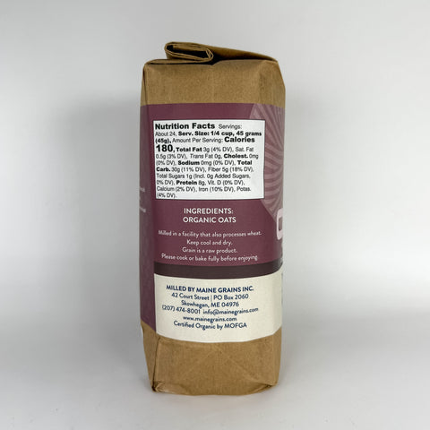 Organic Whole Oat Groats (Left)
