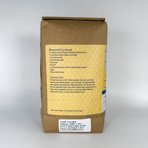 Organic Cornmeal (Back)