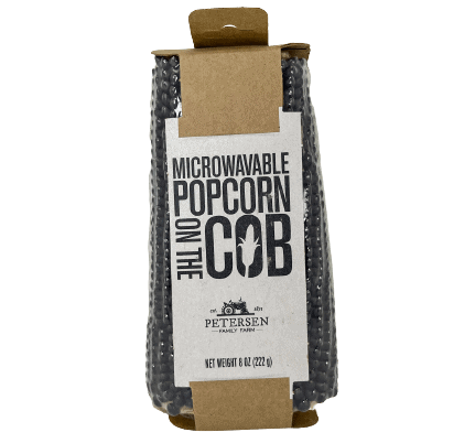 Microwavable popcorn on the cob