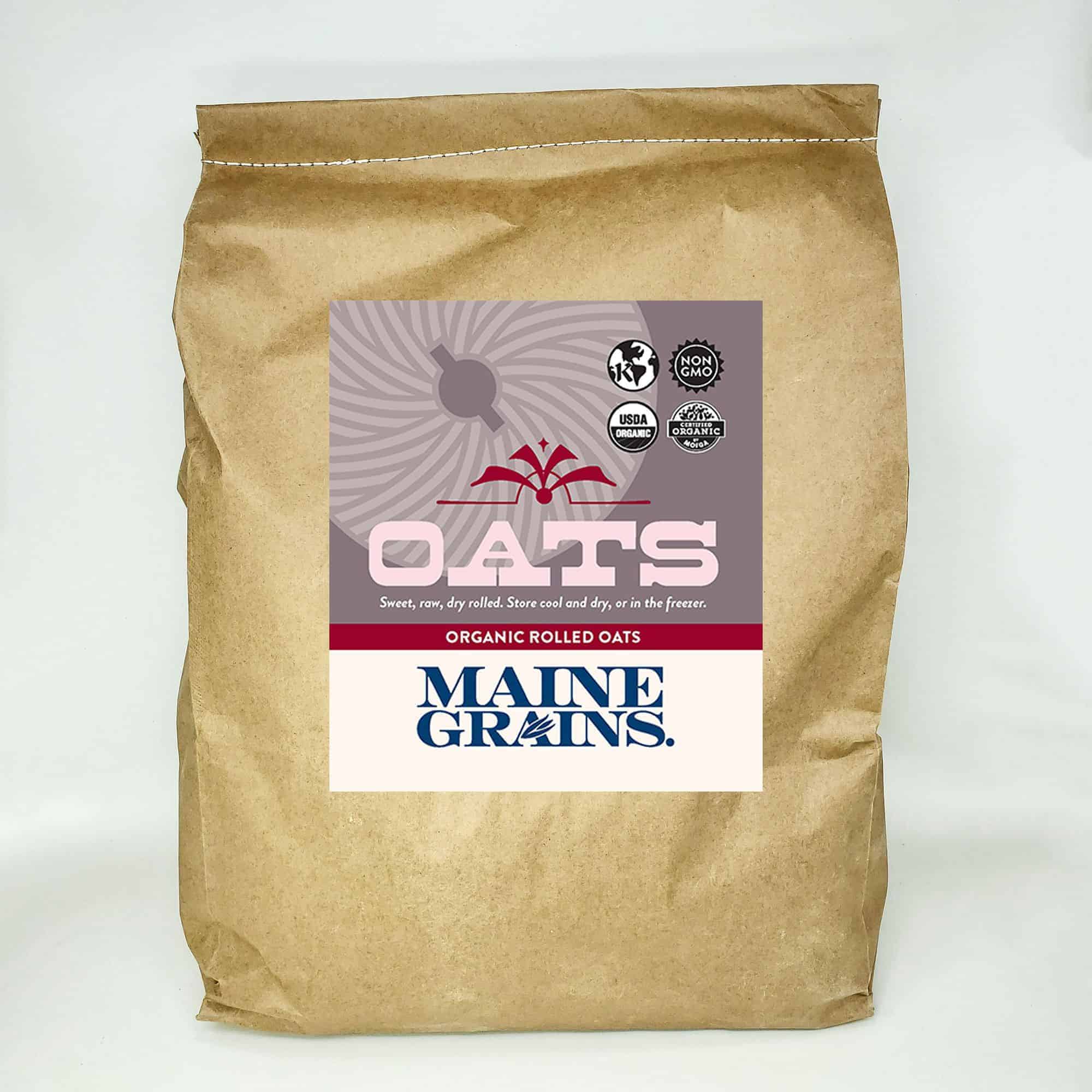 20 lbs. Organic Rolled Oats - Maine Grains