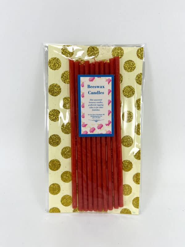 Red Beeswax Candles