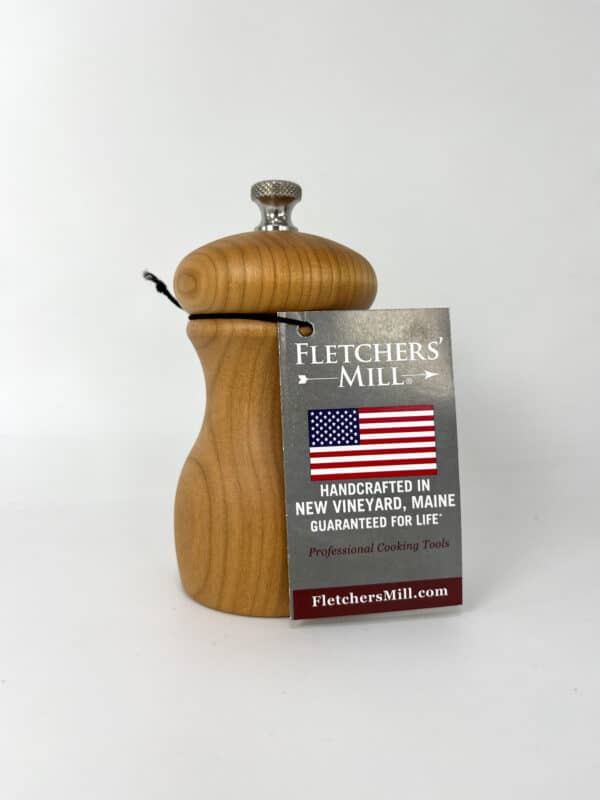 Fletchers' 4 inch cherry wood salt and pepper mill