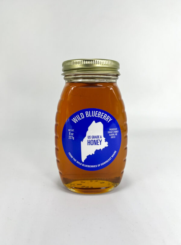 Swan's Wild Blueberry Honey 8 oz
